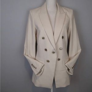 Veronica Beard Dickie Blazer Jacket Cream 6